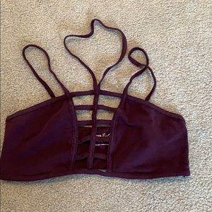 Maroon bralette